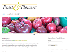 Tablet Screenshot of feastandflowers.com